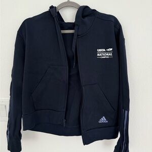 Adidas Black Hoodie with USTA National Campus Logo